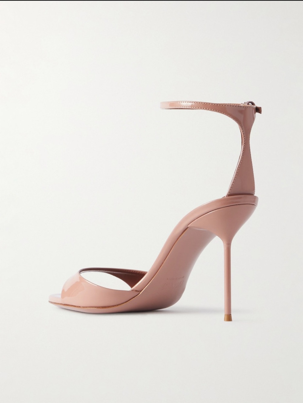 Paris Texas Lidia 90 Ankle-strap Sandals (patent leather in pink) - Picture 4 of 5